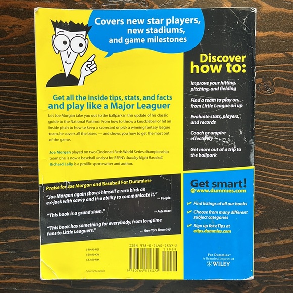 📕4/$20📕 Baseball for Dummies paperback book - Picture 2 of 4